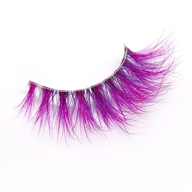 Flower Bomb Colored Lash Extensions, Cat Eye Fluffy Faux Mink Lava Girl