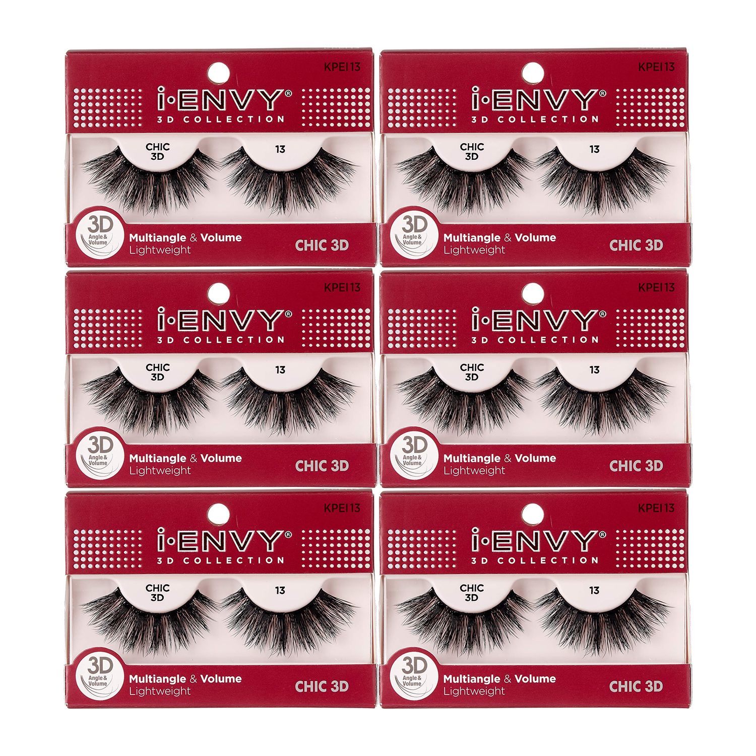 i-Envy 3D Chich Collection Multi-angle &amp; Volume (6 PACK, KPEI13)
