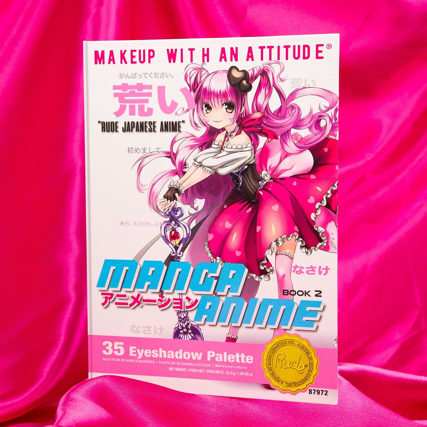 Rude Cosmetics Manga Anime 35 Eyeshadow Palette Book 2 Eye Shadow Women 1.34 oz