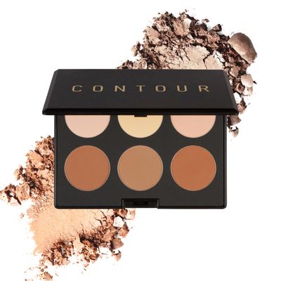 Elizabeth Mott Bronzer Contour Kit &amp; Highlighting Powder - Cruelty Free &amp; Paraben Free - 6 Shades for a Natural Glow