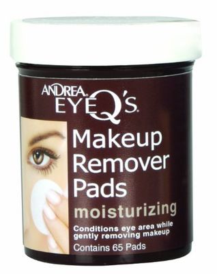 Andrea Eye Q&#39;s Moisturizing Eye Makeup Remover Pads, 65-Count (Pack of 3)