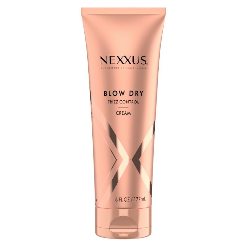 Nexxus Smooth &amp; Full Blow Dry Balm Weightless Style Frizz Control, Volume &amp; Heat Protect Styling Cream for Smooth &amp; Full Hair 6 oz