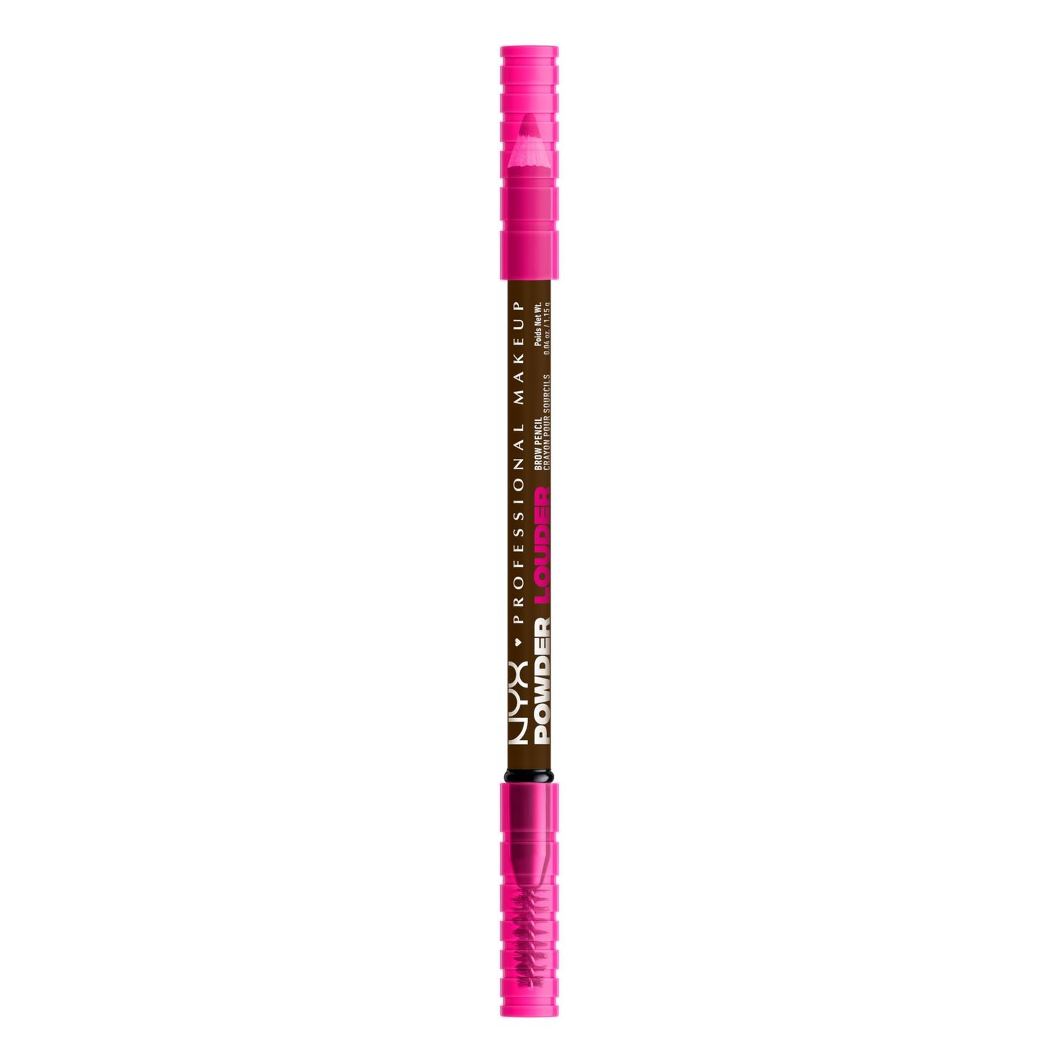 NYX PROFESSIONAL MAKEUP Brow Powder Louder Eyebrow Pencil, Brow Pencil with Buildable Volume For Up To 12HR Wear, Vegan Formula - Espresso