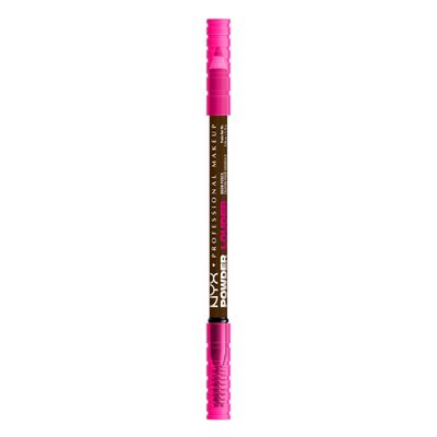 NYX PROFESSIONAL MAKEUP Brow Powder Louder Eyebrow Pencil, Brow Pencil with Buildable Volume For Up To 12HR Wear, Vegan Formula - Espresso