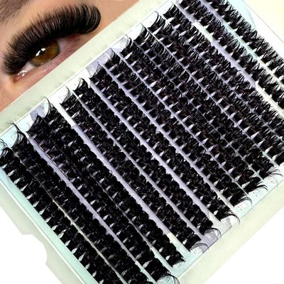 HBZGTLAD 280 Bundles 50D60D80D100D110D150D Mink Eyelashes 0.05mm0.07mm Thin Eyelash extension 3D Russia Volume Individual Eyelash Cluster Makeup (110D DD Curl-0.07MM-10mm-16mmMIX)