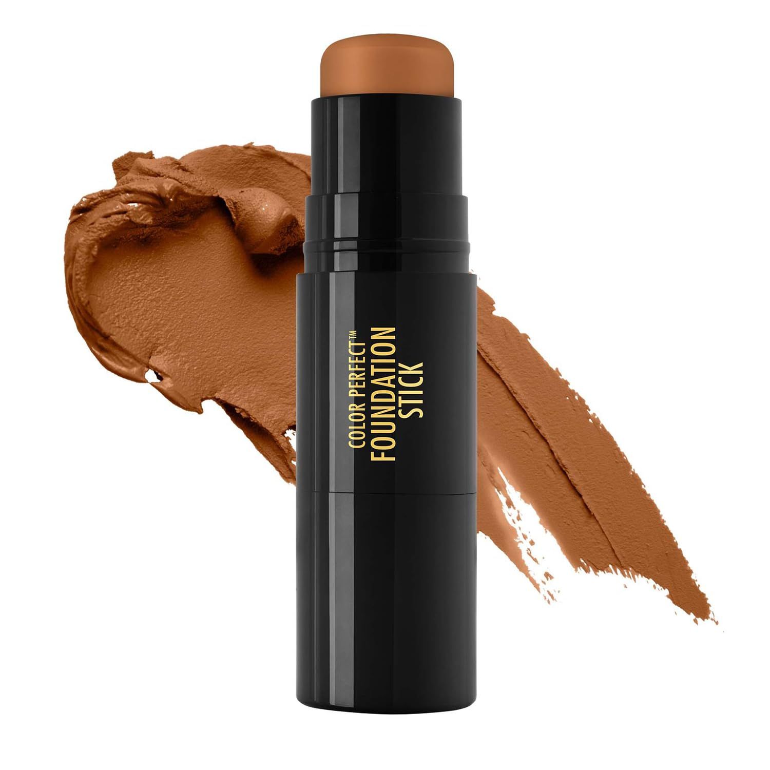 Black Radiance Color Perfect Foundation Stick with Soft Brush Applicator Duo - Buildable, Blendable Versatile Pigment-Rich Formula - Bronze Glow