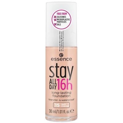 Essence Stay All Day 16h Long-Lasting Face Foundation, 15W Soft Creme - Made in Italy Italian Import