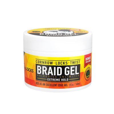 AllDay Locks Braid Gel | Extreme Hold, Smooths &amp; Tames Frizz | No Flaking or Drying | High Shine, Long Lasting for Braids, Locks, Twists, Cornrows | 5 oz