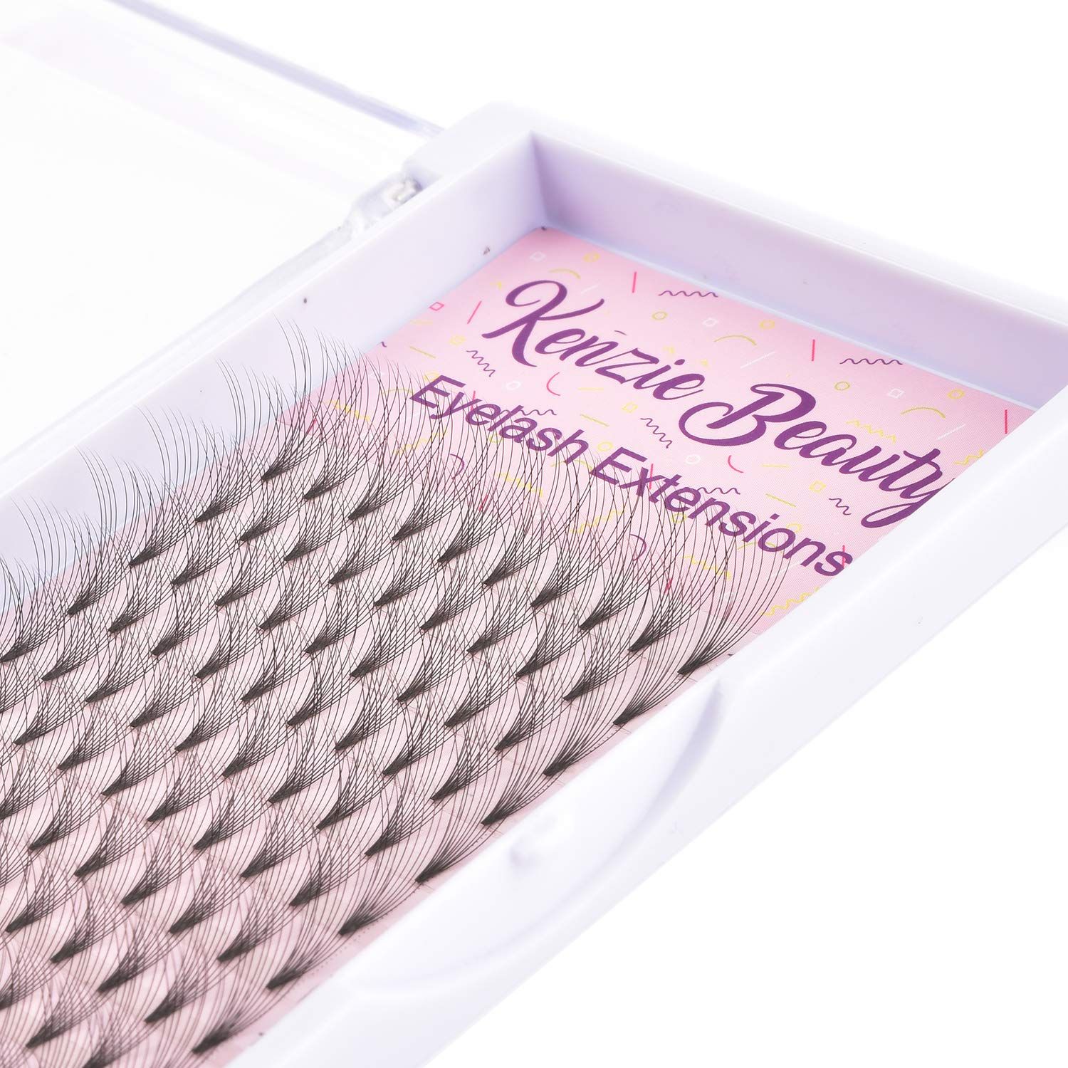 Kenzie Beauty Russian Volume Premade 10D Fans Eyelash Extensions Thickness 0.07 D Curl 14mm