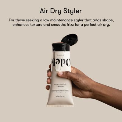 Odele Air Dry Styler, No-Heat Styling Gel to Smooth Frizz, Define and Condition Strands, for Straight, Wavy, and Curly Hair Types, 6 oz
