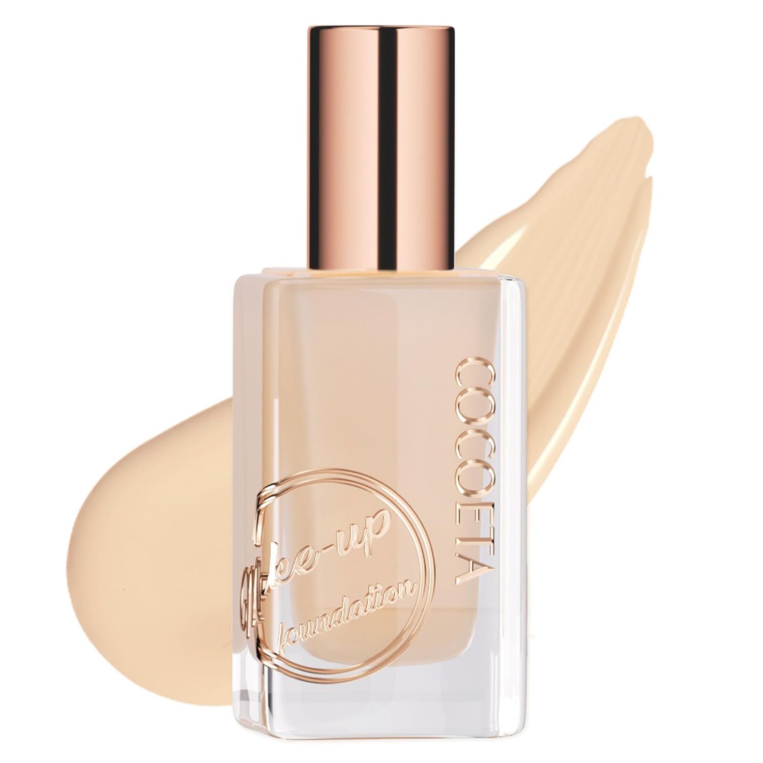 Lilyloria Satin Matte Finish Long-lasting Foundation Cream for Light Fair Skin Flawless Meduim Coverage Face Makeup Base Buildable Lightweight (21 Light)
