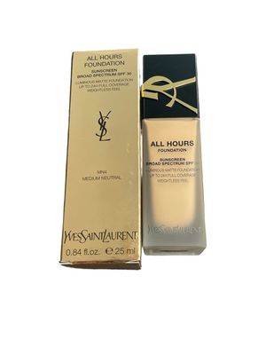 YSL All Hours Luminous Matte Foundation (MN4)