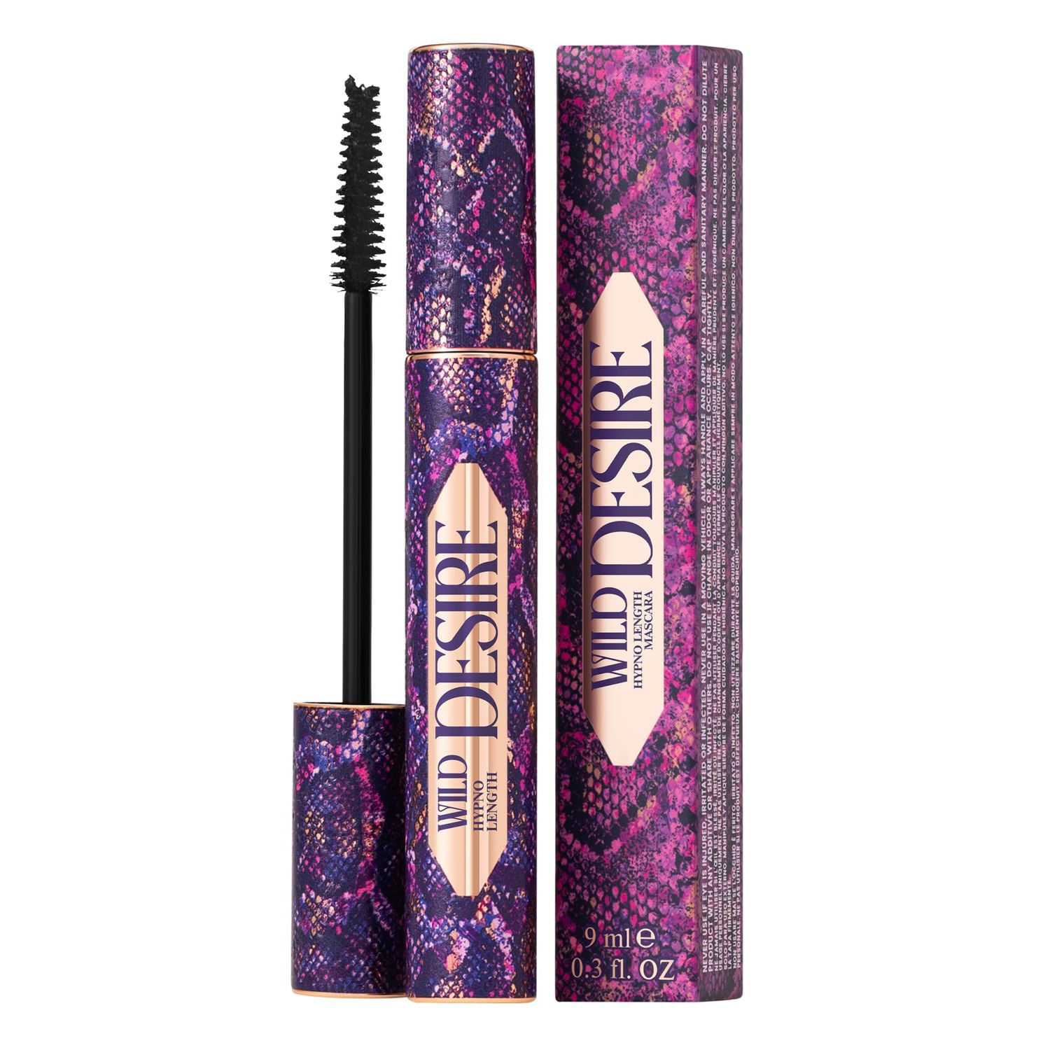 SELESTIA BEAUTY Hypno Length Mascara Wild Desire - Lengthening Mascara Black - Cone-Shaped Brush for Smooth Application