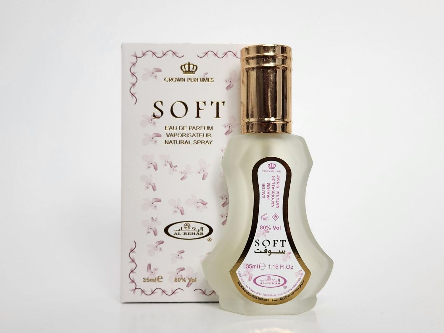 Al-Rehab Soft Eau de Parfum Spray for Women, 1.18 Ounce