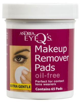 Andrea Eye Q&#39;s Oil-free Eye Makeup Remover Pads, 65 Count (Pack of 6)