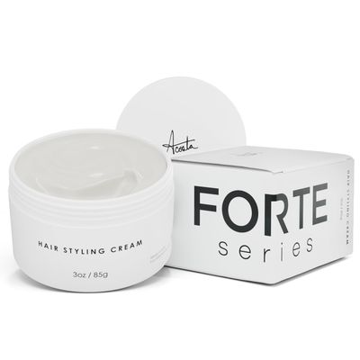 Forte Series Hair Styling Cream, 3 oz, Medium Hold, Light Cream, Volumizing &amp; Thickening Cream for Men, Water Soluble Hair Texturizer for Easy Washout