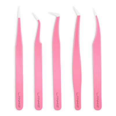 LANKIZ Eyelash Extension Tweezers Set 5 PCS for Volume Lash