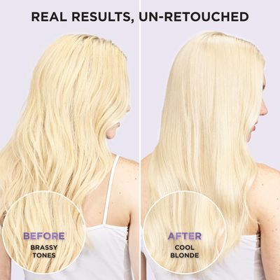 LOreal Paris Sulfate Free Brass Toning Purple Shampoo for Blonde, Bleached, Silver, or Brown Highlighted Hair, EverPure, 6.8 Fl Oz (Packaging May Vary)