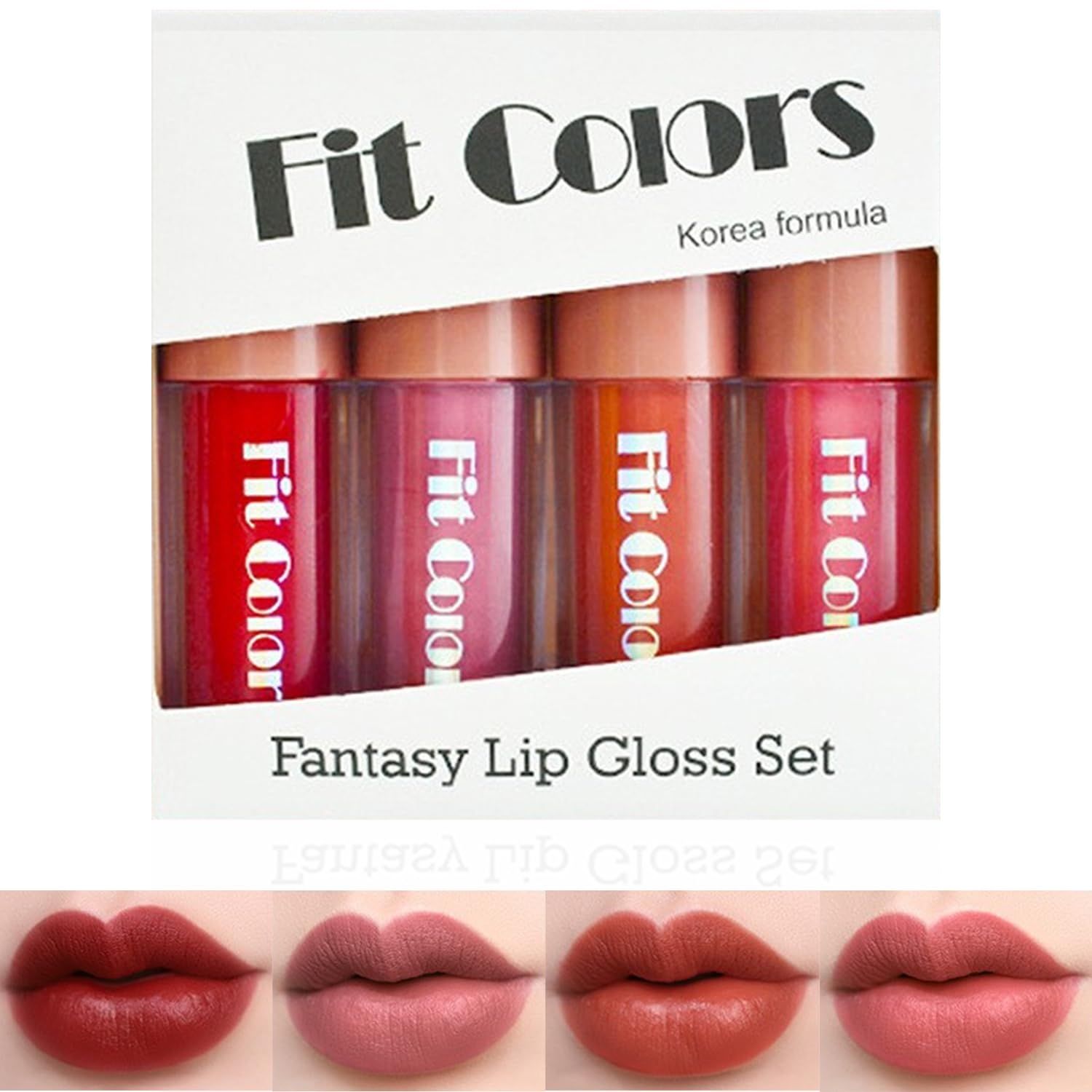 Sigaitwax 4PCS Matte Liquid Lipstick Set,Waterproof Velvety Liquid Lipstick,Nude Lipsticks Makeup Long Lasting Durable,24 Hour High Pigmented Lip Gloss, Christmas Gift Sets for WomenGirls
