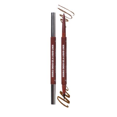 Double Ended Gel &amp; Liquid Liner (002, Brown)