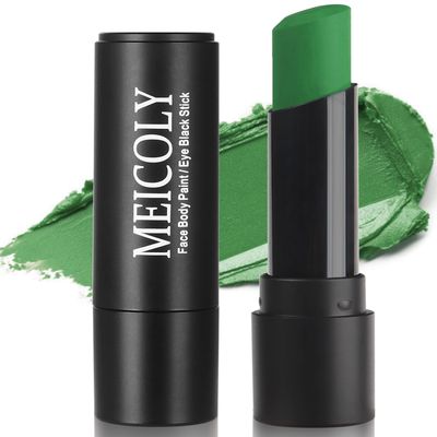 MEICOLY Green Face Body Paint Stick for Christmas Makeup,Stocking Stuffers for Christmas,Hunting Hulk Gamora Green Face Paint,Green Eye Black Stick for BaseballSoftballFootballLacrosse