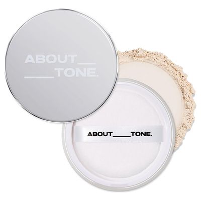 ABOUT TONE The Blur Finish PowderSheer Blurring Loose Powder, Lightweight Setting Powder with Long-Wear, Translucent Mineral Finishing Powder, Natural Skin Tone for Daily Makeup, Vegan, 10g0.35oz.