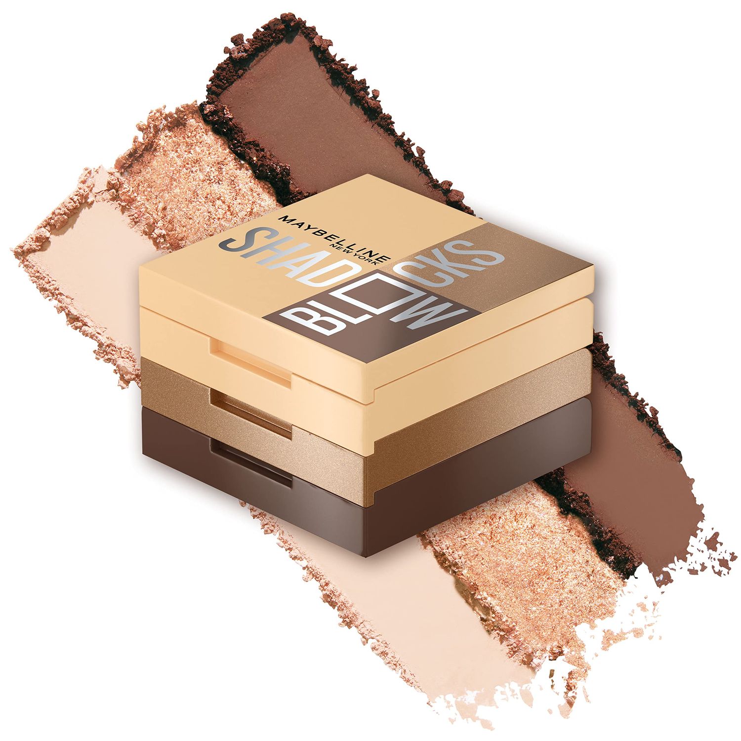 Maybelline New York Shadow Blocks Shadow Blocks Eyeshadow Palette, Stacked Eye Shadow Trio, North 3rd &amp; Bedford Ave, 0.08 oz