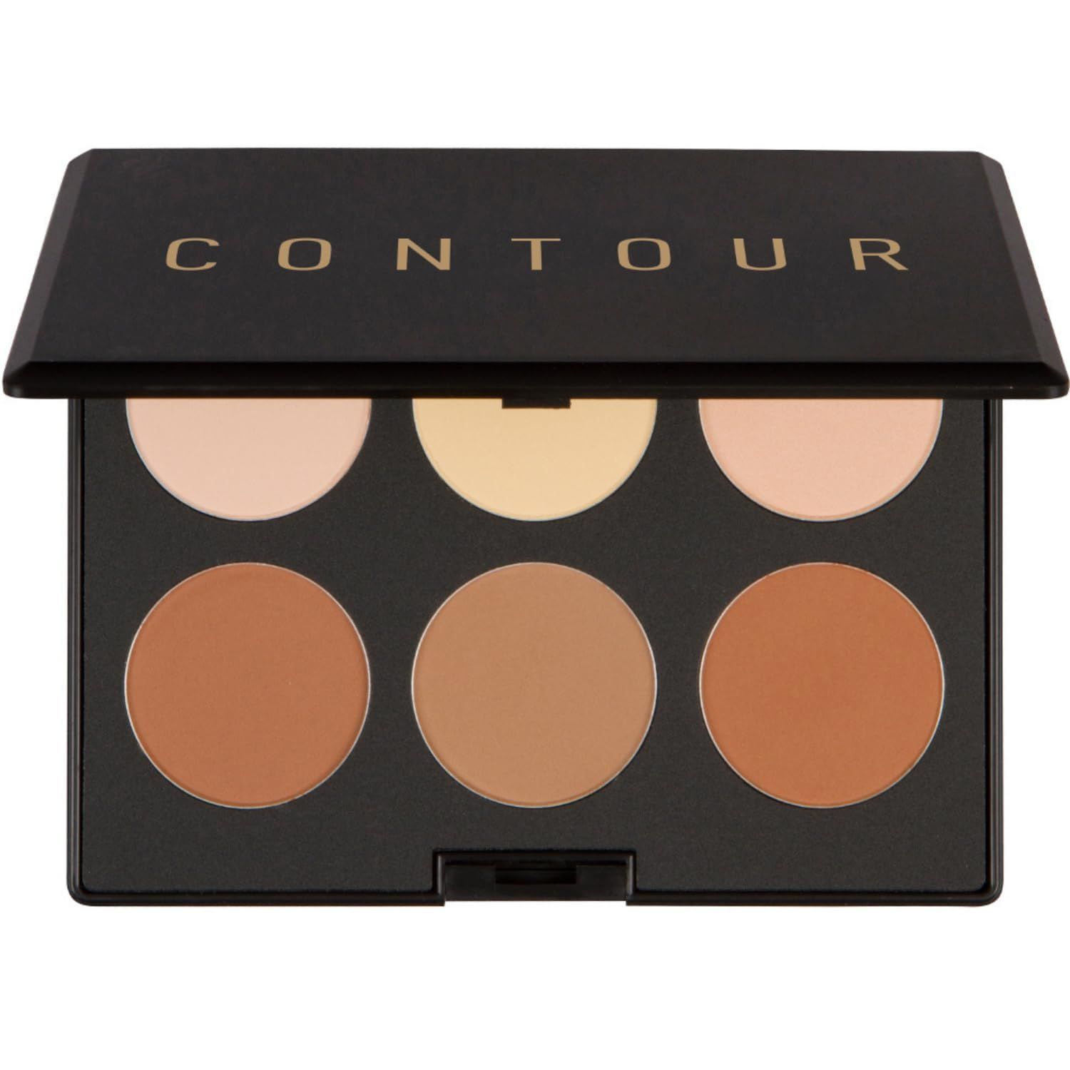 Elizabeth Mott Bronzer Contour Kit &amp; Highlighting Powder - Cruelty Free &amp; Paraben Free - 6 Shades for a Natural Glow