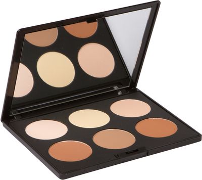 Elizabeth Mott Bronzer Contour Kit &amp; Highlighting Powder - Cruelty Free &amp; Paraben Free - 6 Shades for a Natural Glow