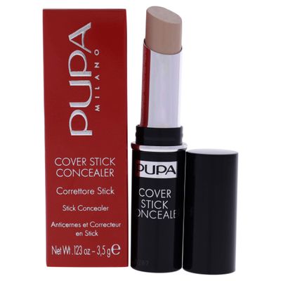 Pupa Milano Cover Stick Concealer - Ideal for Normal to Combination-Oily Skin - Offers Medium to High Coverage - For Pure Color and Total Smoothness to the Skin - 002 Beige - 0.123 Oz