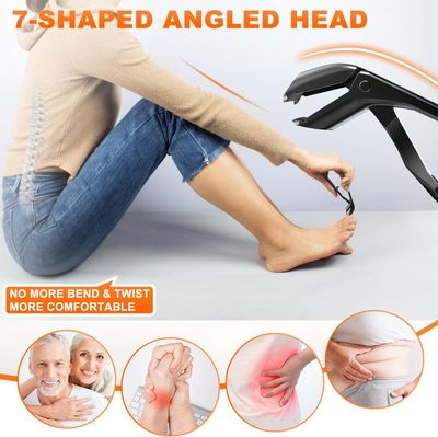 Toenail Clippers for Thick Nails for Seniors, Angled Head Large Toe Nail Clippers with Catcher, Heavy Duty Fingernail Clippers with Wide Opening Nail Cutter Men &amp; Women, Black