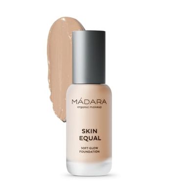 MDARA Organic Skincare | Skin Equal Soft Glow Foundation SPF15 IVORY 20-30ml, Mineral foundation with hyaluronic acid, Buildable medium coverage, Dewy foundation, Vegan, COSMOS natural certified