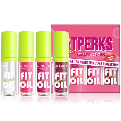 4 Colors Lip Oil Lip Glaze, Hydrating Lip Glow Oil Fit Oil Lip Care, Shiny Transparent Lip Gloss Plumping,Long Lasting Nourishing Non-sticky Fresh Clear Smooth Lip Care Product-Set A