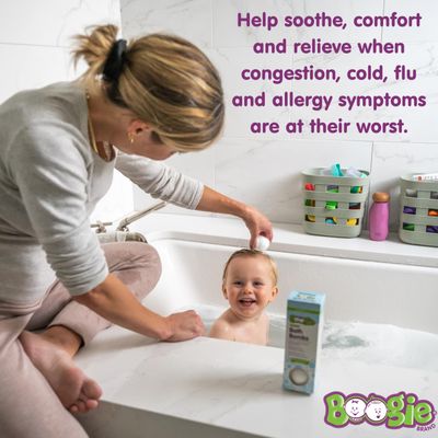 Boogie Kids Bath Bombs, Calming, Naturally Derived, Made with Aloe and Calming Vapors, Eucalyptus, 3 Bath Bombs, 2.8 oz, Pack of 1