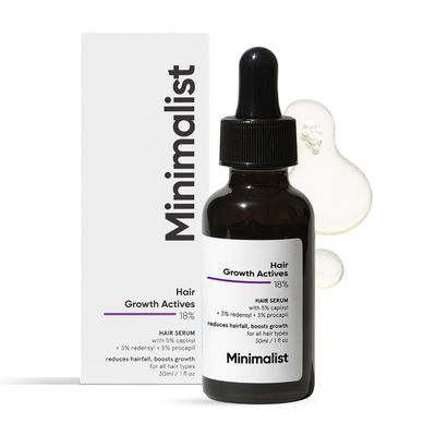 Minimalist Hair Density Serum for Hair Fall &amp; Hair Loss Control | Strenghtens Hair Follicle for New Hair Cycle | With Procapil, Capixyl, Redensyl, Anagain &amp; Baicapil | For Men &amp; Women | 1 fl oz