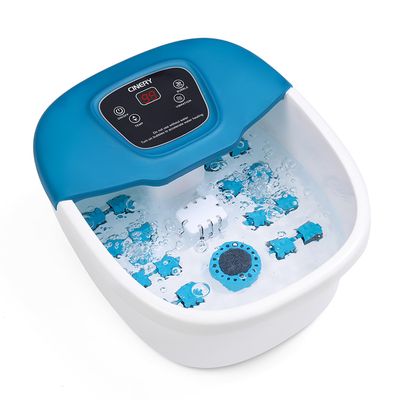 CINERY Foot Spa Bath Massager with Heat, Bubbles, Vibration and Pedicure Foot Spa with 16 Rollers for Feet Stress Relief, Foot Soaker with Mini Acupressure Massage Points &amp; Temperature Control