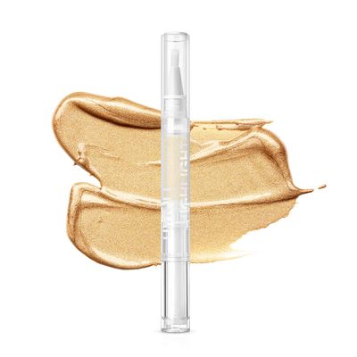 VIOLA HOSUE Glitter Eyeshadow,Liquid Metallic Shimmer Eye Looks Eyeshadow, High Pigmented Eyeshadow Stick, Long Lasting Eyeliner Liquid 2.5ml0.09fl .oz (Warm Gold)