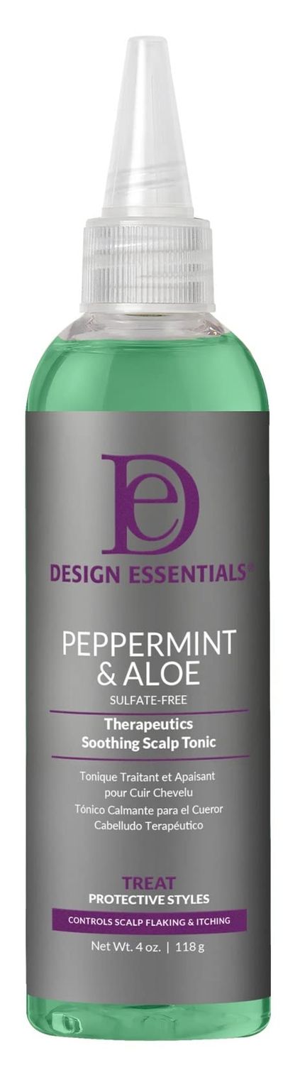 Design Essentials Peppermint &amp; Aloe TherapeuticsSoothing Scalp Tonic, 4 Ounces