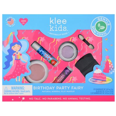 Luna Star Klee Kids Play Makeup Kit. Gentle and Non-Toxic. Kid-Friendly. Made in USA. (Birthday Party Fairy)