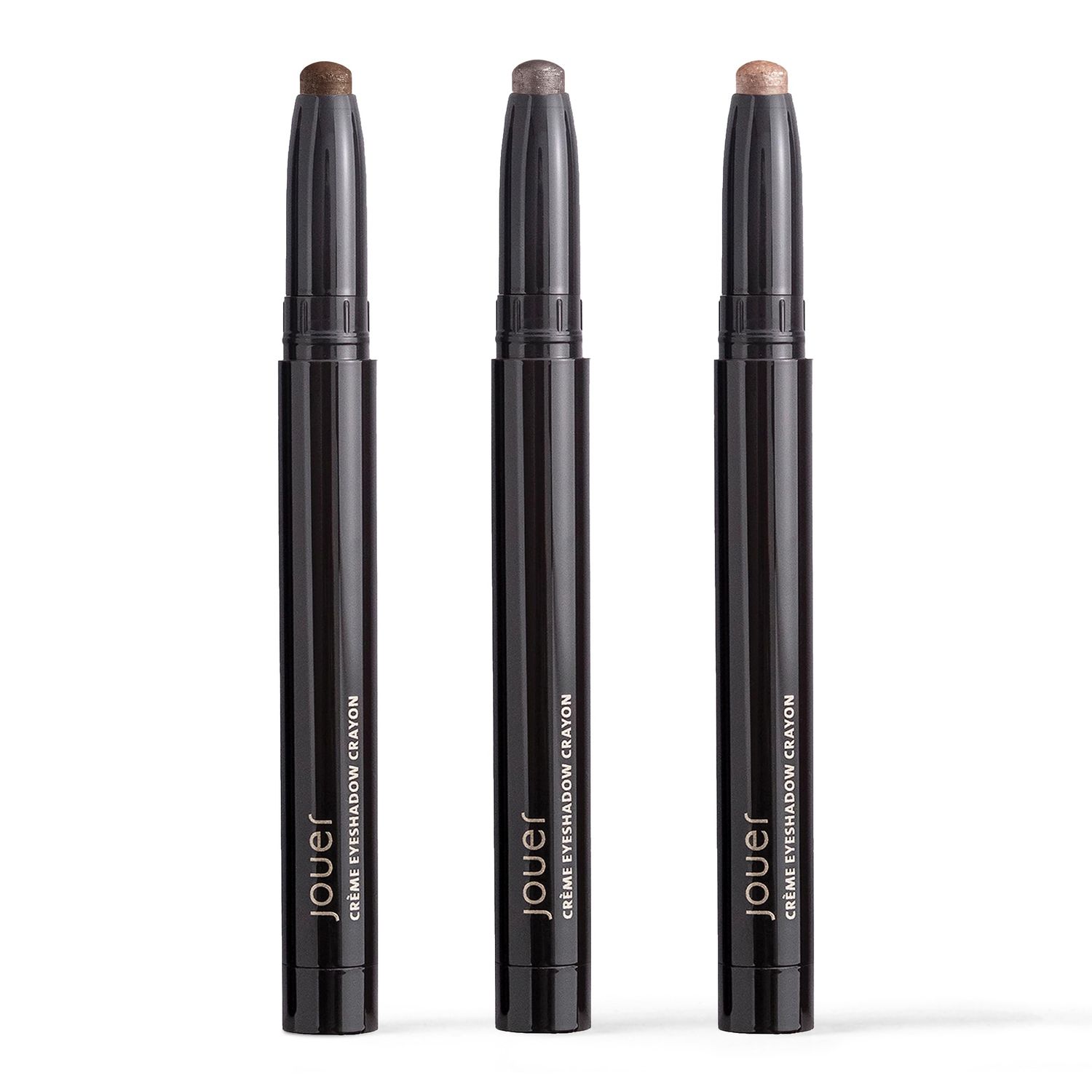Jouer Crme Eyeshadow Trio - Shimmer Cream Eyeshadow Eyeliner Crayon, Dermatologist Tested, Waterproof and Crease Resistant Glitter Eyeshadow