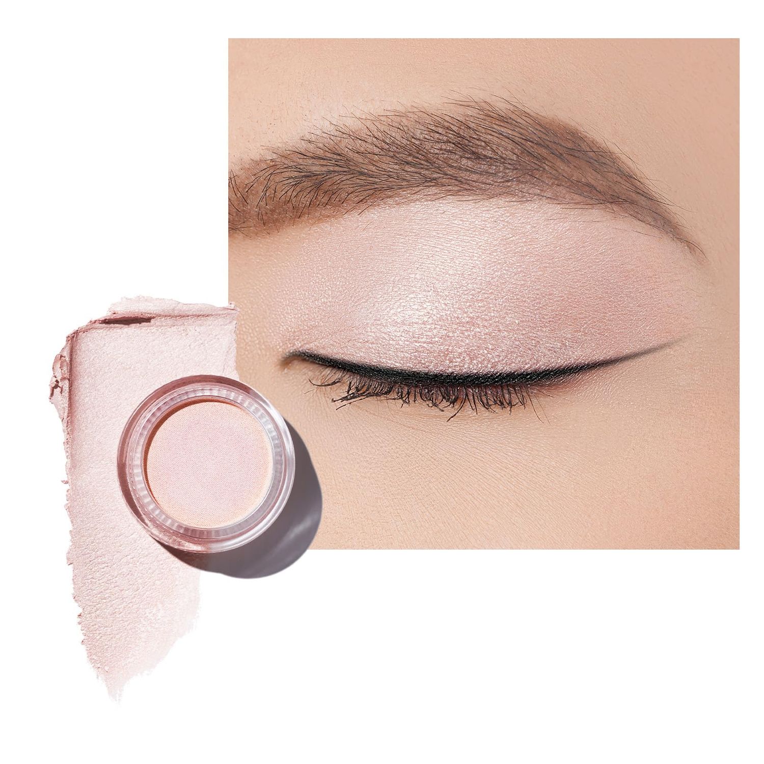 Oulac Shimmer Cream Eyeshadow also for Highlighter Blendable Eye Shadow Waterproof&amp;Long Lasting with Moisturizing Formula Soft Shimmer Eye Make-up,Vegan &amp; Cruelty-Free,6g P06