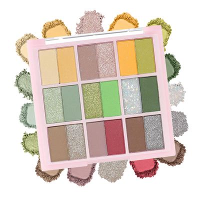 YBUETE 18 Colors Eyeshadow Palette, Matte &amp; Shimmer Eyeshadow Makeup, Ultra-Blendable, Waterproof, Long Lasting Eye shadow Makeup Palette, Highly Pigmented Makeup Palette for Women