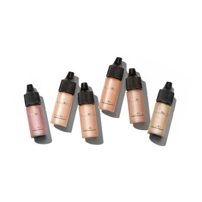 Luminess Air Airbrush Basic Makeup Starter Kit, 0.25 oz x 4 Bottles, Silk 4-in-1 Airbrush Foundation, Warm