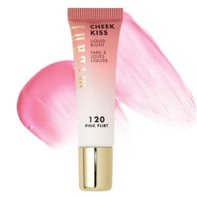Milani Cheek Kiss Liquid Blush Makeup - Blendable &amp; Buildable, Lightweight Cheek Color (Pink Flirt)