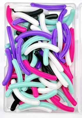 LLTGMV 80 pcs Curler Refills Eyelash Curler Refill Pads Silicone Rubber Curler Replacement Refills Pads for Universal Eyelash Curler with a Storage Box