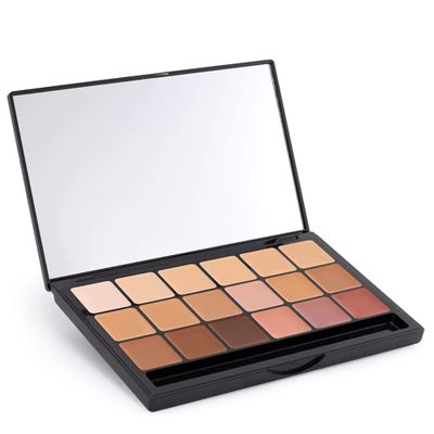 Graftobian HD High-Definition Super Palette - Foundation Palette, Professional Face Cream Palette, Contour &amp; Coverage Face Makeup, Artist Kit Addition-Cool