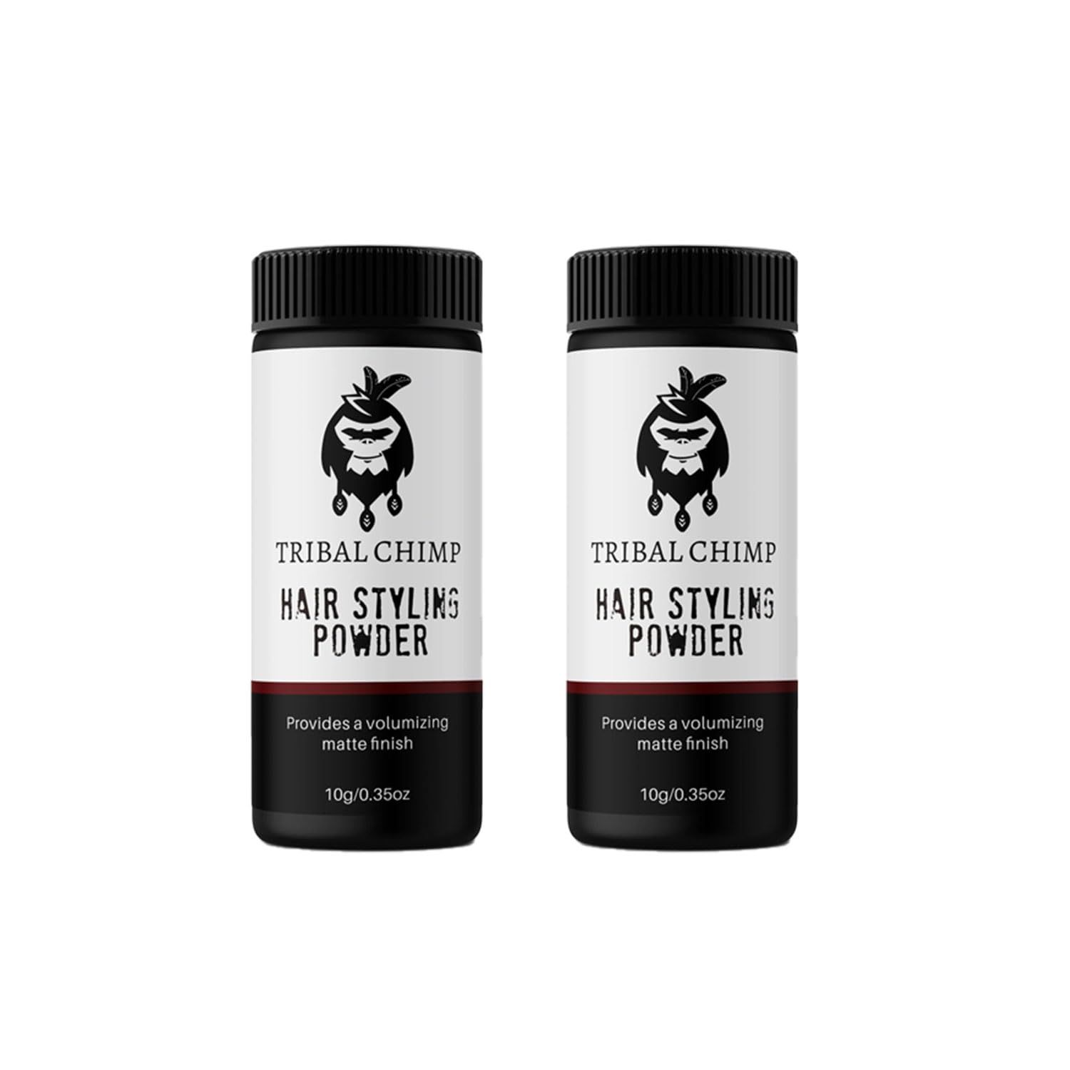 Tribal Chimp Hair Styling Powder for Men and Women, Hair Volumizer and Texture Powder - 2 Pc Set, 10g