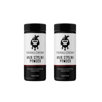 Tribal Chimp Hair Styling Powder for Men and Women, Hair Volumizer and Texture Powder - 2 Pc Set, 10g