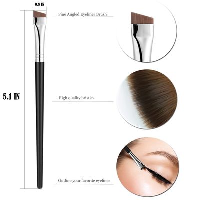 Fine Angled Eyeliner Brush, JASSINS Ultra thin Precision EyeLiner Makeup Brushes Set, Fine Point Eyeliner Brush, Synthetic Bristles Eye Makeup Tool (3 Pcs)
