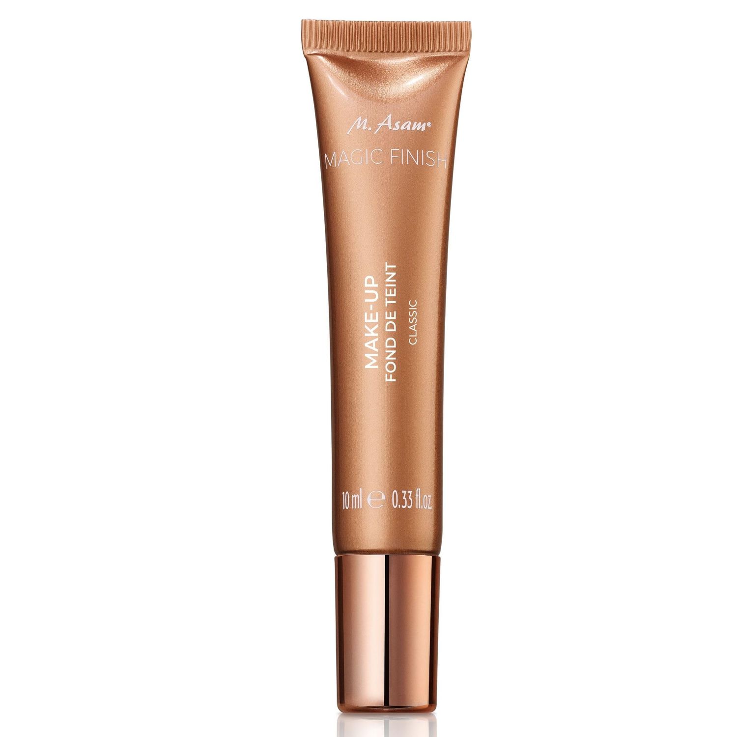 M. Asam Magic Finish Make-up Mousse Sample - 4in1 Primer, Foundation, Concealer &amp; Powder with buildable coverage, adapts to light &amp; medium skin tones, leaves skin looking flawless, 0.33 Fl Oz